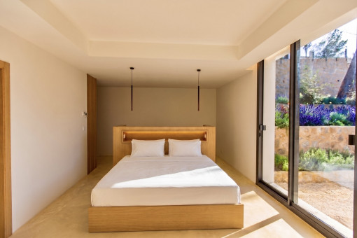 Schlafzimmer mit Gartenzugang 