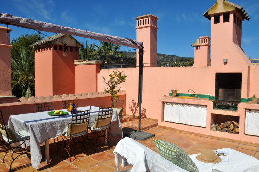 Terrasse mit Grillbereich