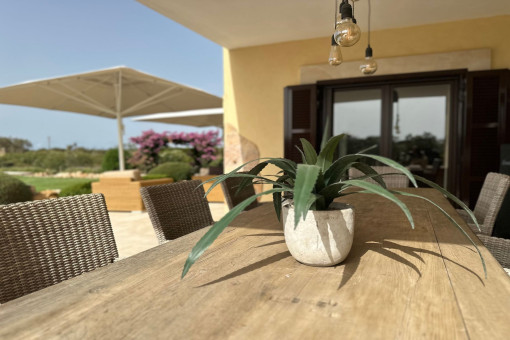 Outdoor Essbereich