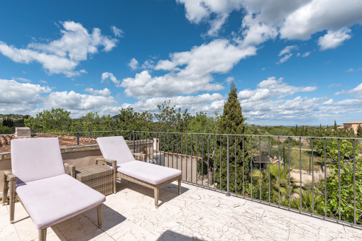 Sonnige Dachterrasse