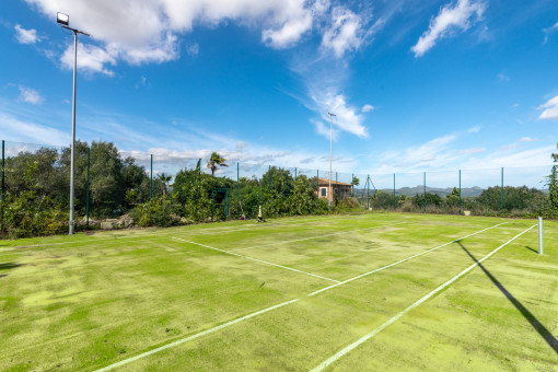 Kunstrasen Tennisplatz