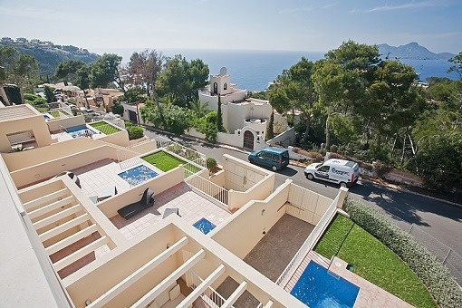 Modernes Doppelhaus in La Mola, Puerto Andratx zu verkaufen