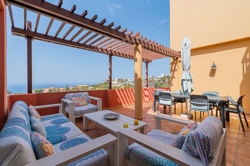 Penthouse mit einzigartigem Blick auf die Playa del Duque