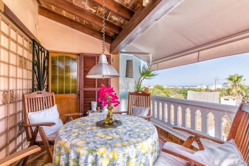 Großes Wohnhaus Nähe Cala Millor mit Meerblick