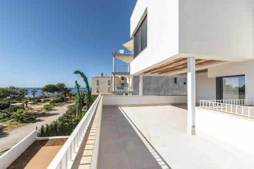 Modernes Designer-Appartement mit Meerblick-Terrasse in Colonia St. Jordi