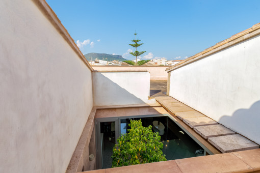 Moderner Patio und Dachterrasse