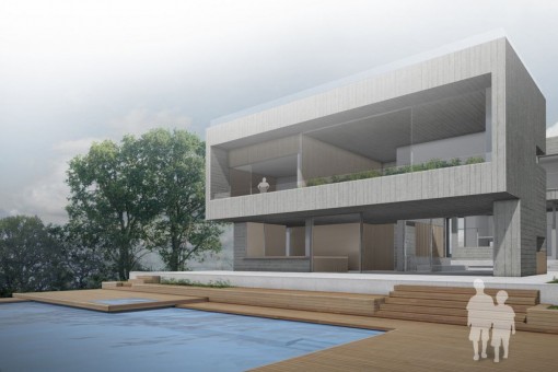 Alternative Ansicht der Villa