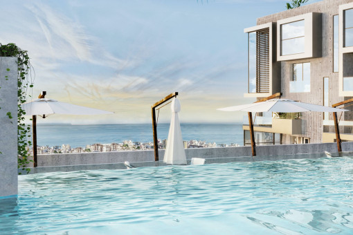 Pool auf der Dachterrasse