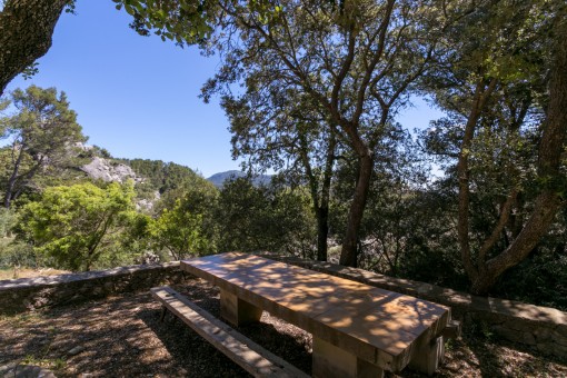 Idyllische, von Natut umgebene Terrasse