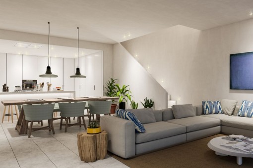 Neues, atemberaubendes Designerhaus mit Garten und Pool in San Augustin