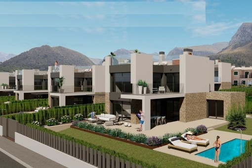 Exklusives Bauprojekt für 27 Einfamilienhäuser mit privatem Pool und fantastischem Meerblick in Colònia de Sant Pere