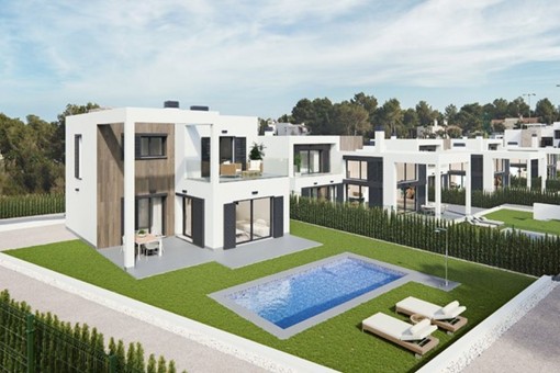 Schöne, moderne Villen in stilvoller Wohnanlage in Cala Murada