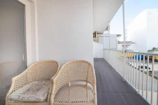 Sitzbereich mit Balkon