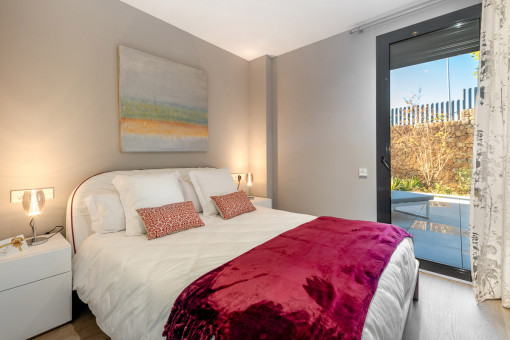 Schlafzimmer mit Terrassenzugang