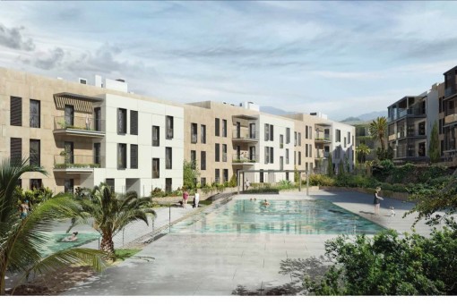 Hochwertige Neubauwohnung mit Balkon in ruhiger Gegend und Golfplatznähe in Son Vida