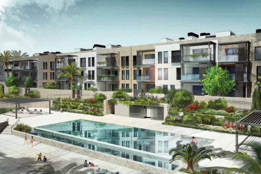 Hochwertige Neubau Erdgeschoss-Wohnung in ruhiger Gegend und Golfplatznähe in Son Vida