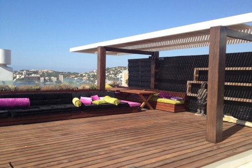 Einladende Dachterrasse