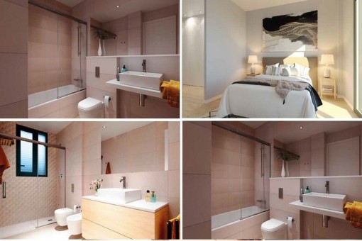 Modernes Design der Badezimmer