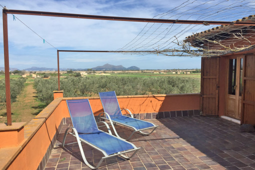 Komfortables mallorquinisches Landhaus in Muro mit viel Wohnfläche und Panoramablick auf das Umland