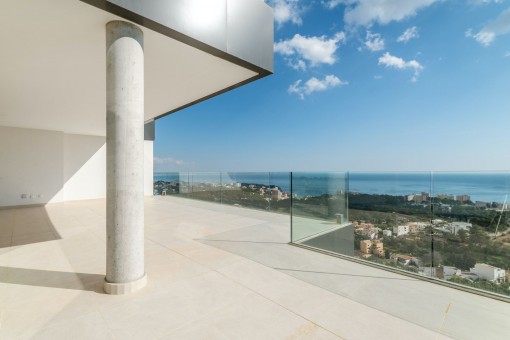 Blick von der Dachterrasse