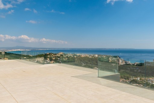 Blick von der Dachterrasse