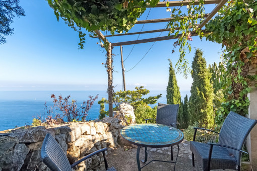 Romantische Meerblick-Terrasse