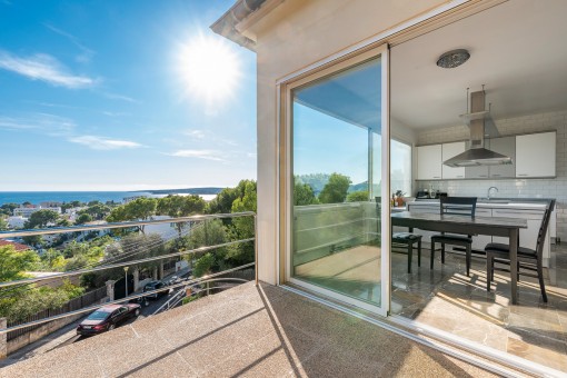 Balkon mit Ausblick