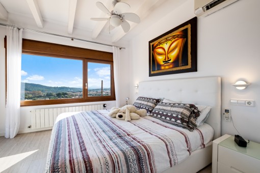Schlafzimmer mit Panoramablick
