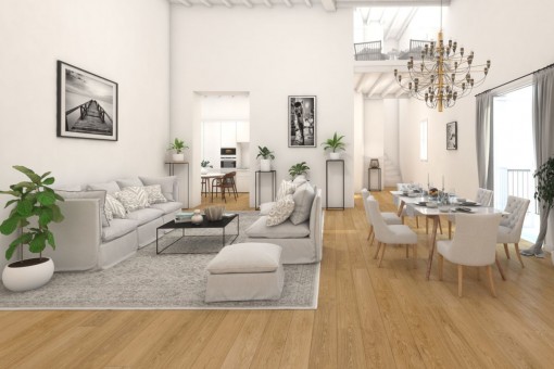 Elegante 4 SZ Luxuswohnung mit Terrasse in einem historischen Stadtpalast im Herzen von Palmas Altstadt
