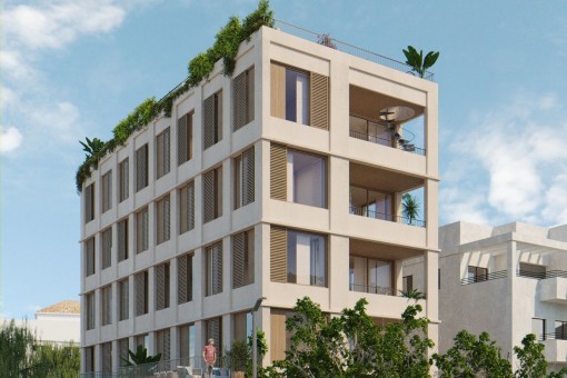 Neubau 2-SZ Apartment mit 2 Terrassen in Hafennähe von Palma