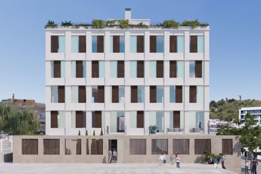 Außenansicht des Wohnkomplexes