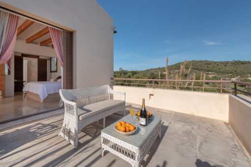 Privater Balkon des Schlafzimmers