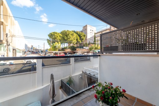 Kleine strandnahe Wohnung mit Balkon und  Tiefgaragenplatz in Sant Augustin