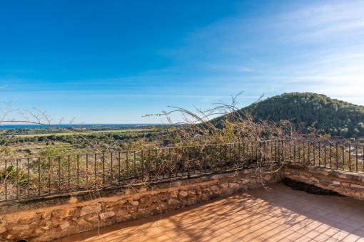 Dachterrasse mit Landschaftsblick