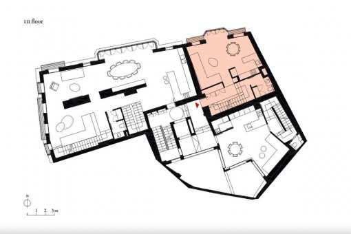 Bauzeichnung der Wohnung