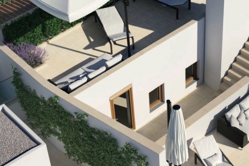 Ansicht der Terrasse