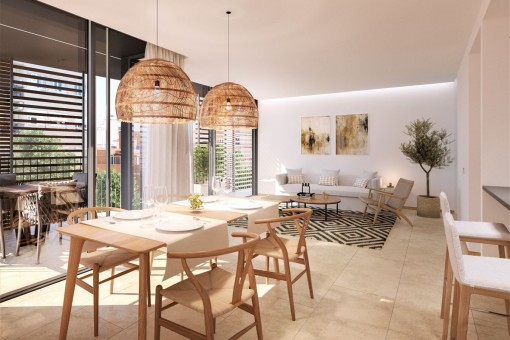Modernes 3-SZ Neubauapartment in exzellenter Lage nahe dem Meer und dem Stadtzentrum in Palma