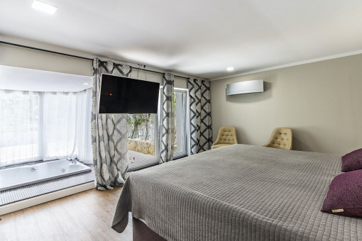 Schlafzimmer mit Bad en Suite