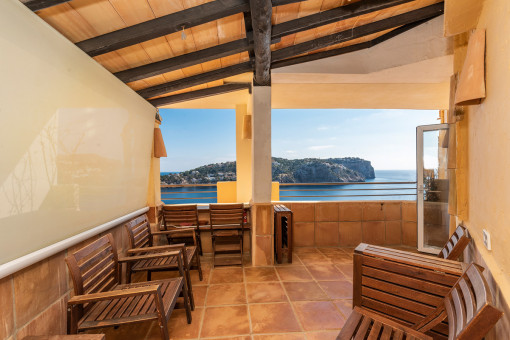 Terrasse mit traumhaften Meerblick