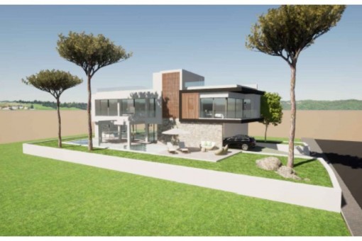 Neubau-Designervilla direkt am Meer und Yachthafen in Son Veri Nou