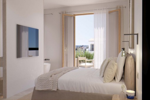 Helles Doppelzimmer