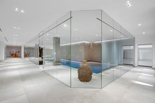 Großflächiger Spa Bereich