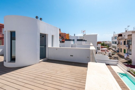 Modernes Neubau-Reihenhaus mit Gemeinschaftspool und in Strandnähe in El Molinar