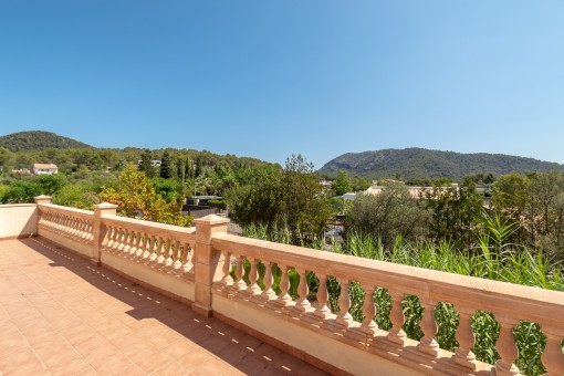 Obere Terrasse mit Ausblick