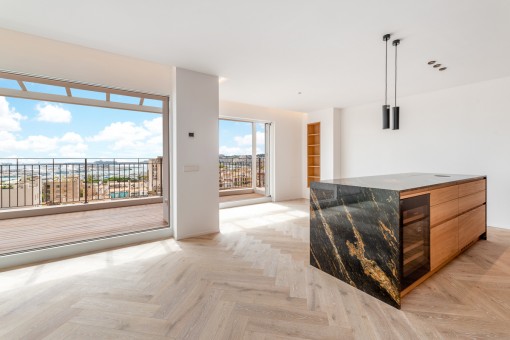 Elegante Wohnung mit Blick auf die Bucht von Palma in Santa Catalina