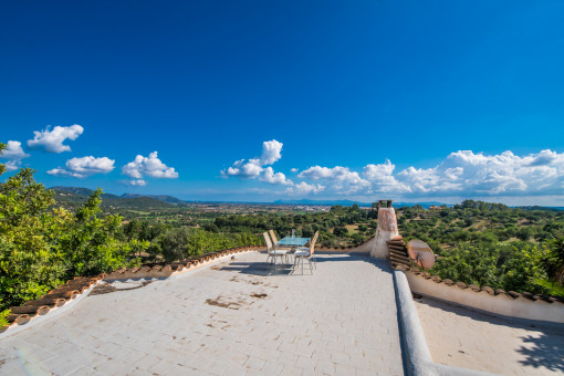 Dachterrasse mit spektakulären Panoramablick