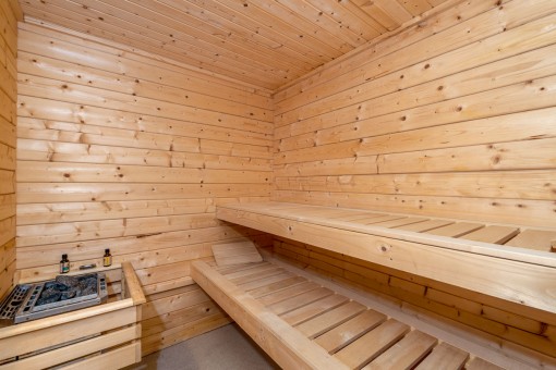 Ansicht der Sauna