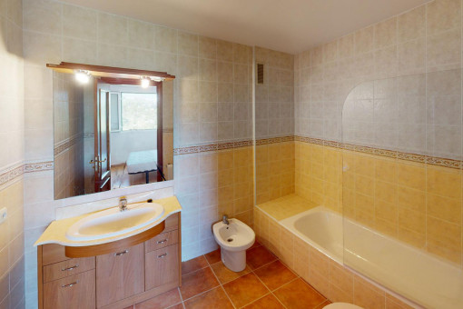 Das Badezimmer der Mastersuite