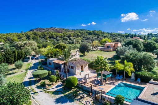 Gemütliche Finca mit Gästehaus und Pool in ruhiger Lage in Alcudia