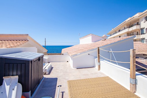 Sonnige Dachterrasse